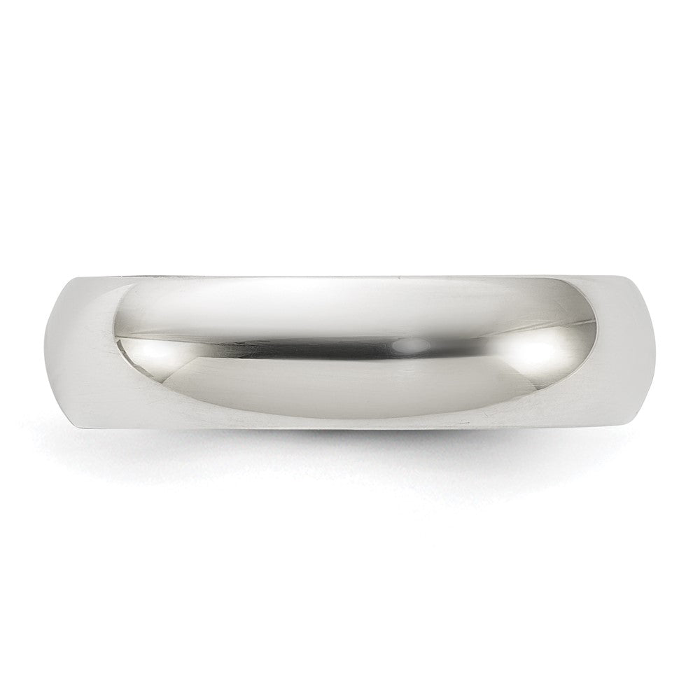 Sterling Silver 5mm Half Round Size 8.5 Band