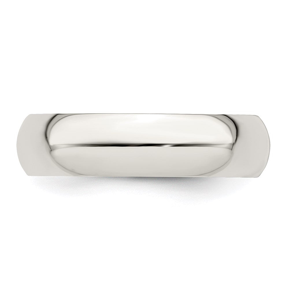 Sterling Silver 5mm Half Round Size 12.5 Band