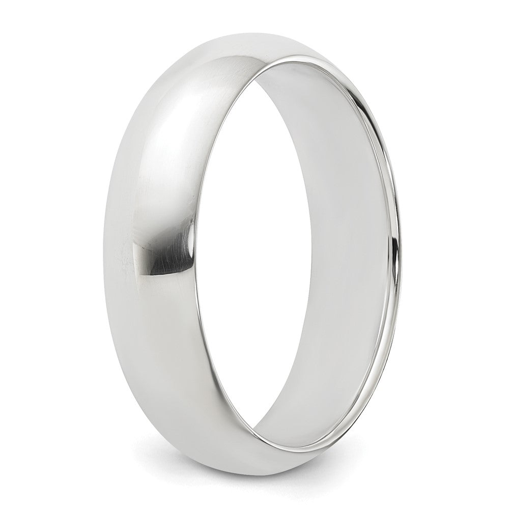 Sterling Silver 5mm Half Round Size 10 Band
