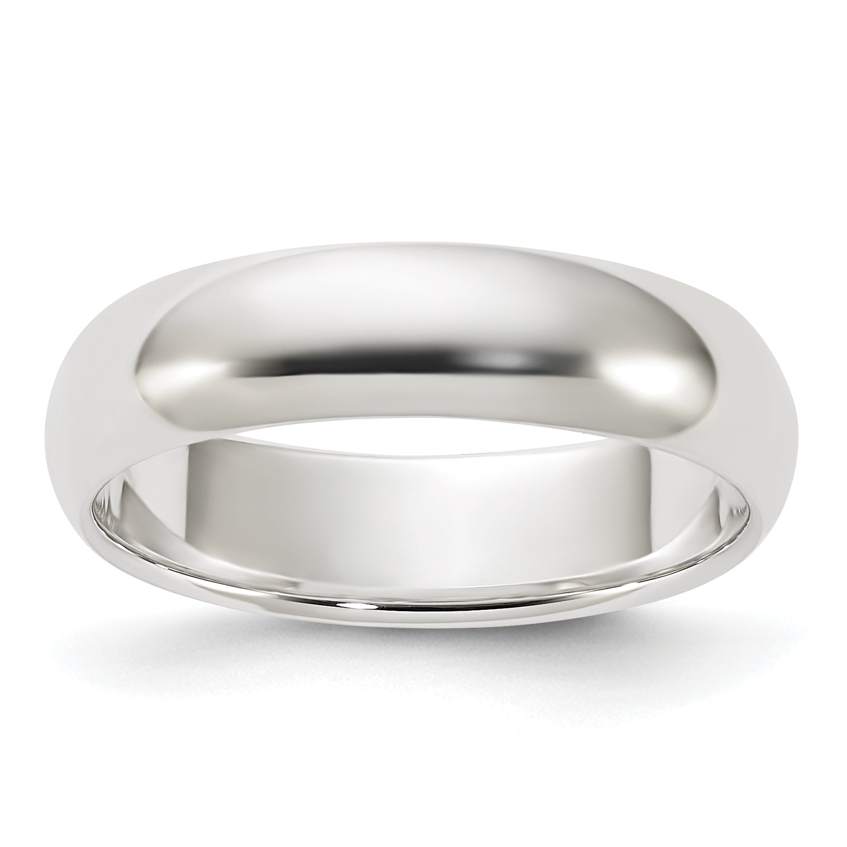 Sterling Silver 5mm Half Round Size 13 Band
