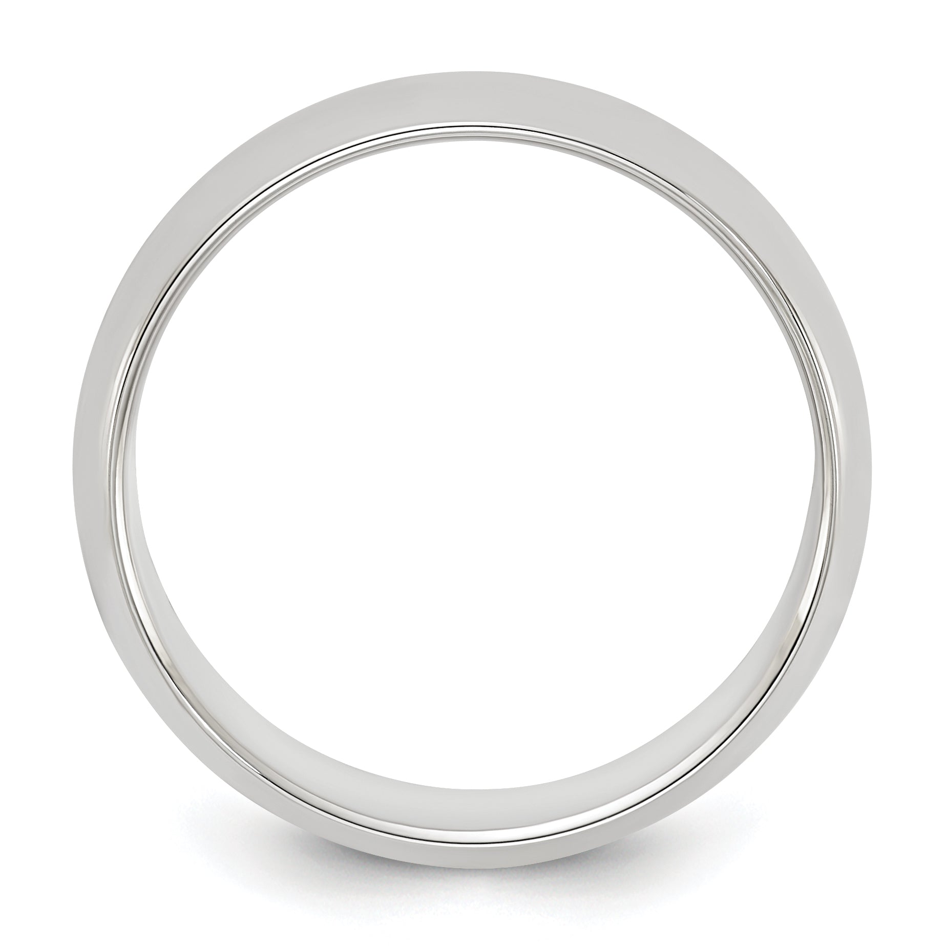 Sterling Silver 6mm Half Round Size 11.5 Band