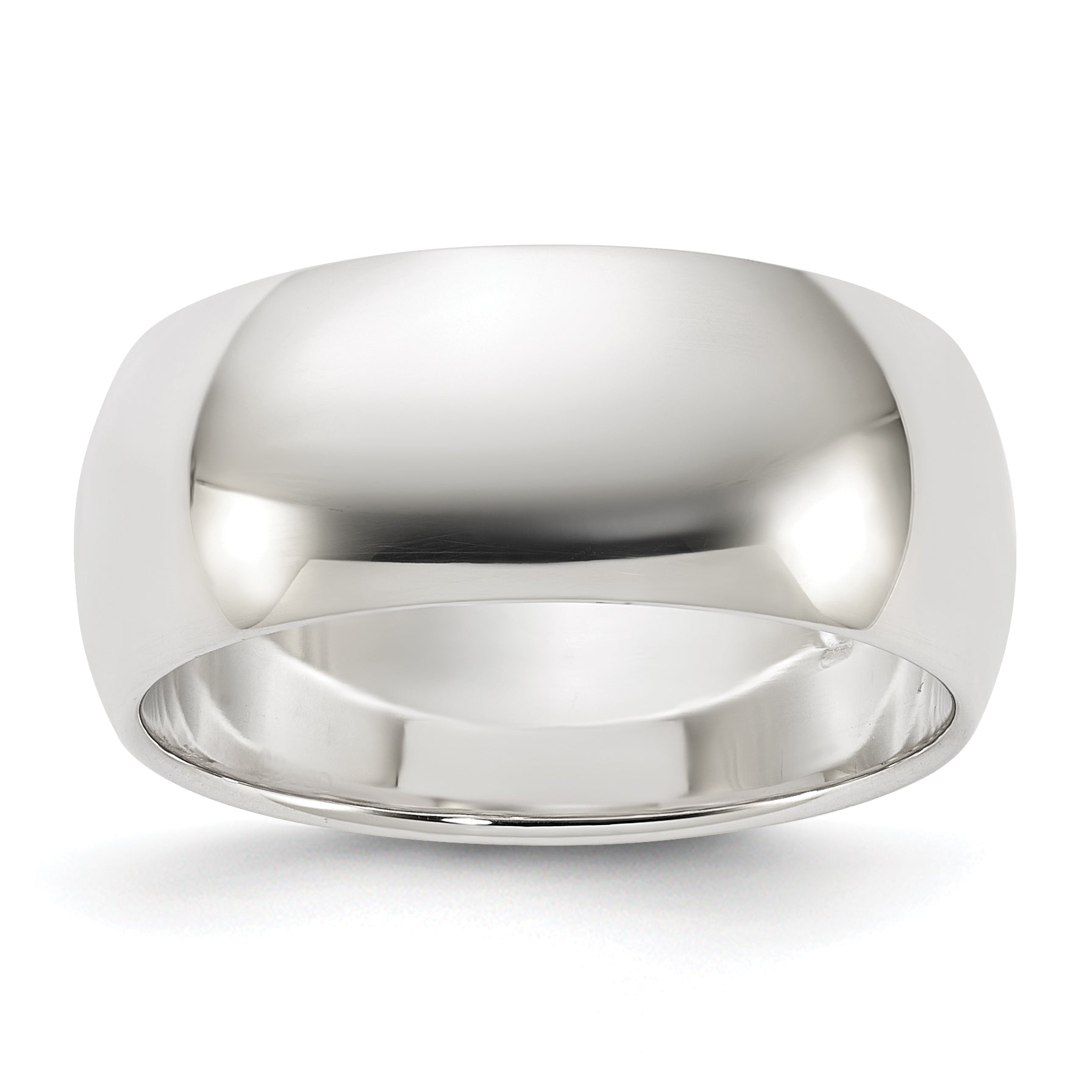 Sterling Silver 8mm Half Round Size 11 Band