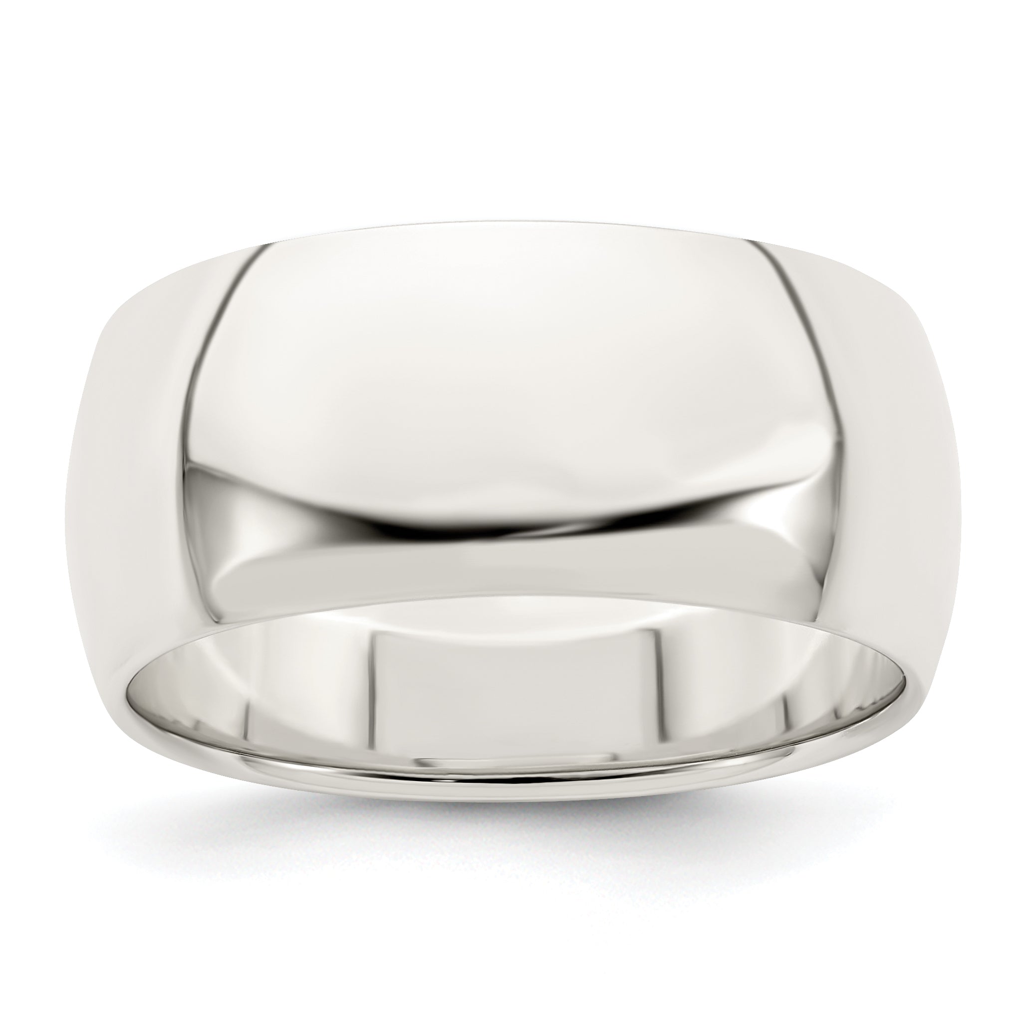 Sterling Silver 9mm Half Round Size 7 Band