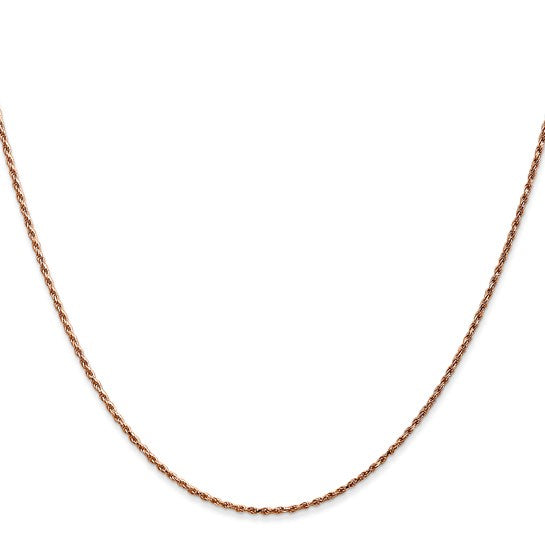 10k Rose Gold Diamond Cut Rope Chains