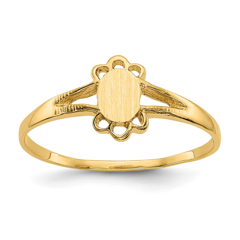 14k Childs Fancy Signet Ring