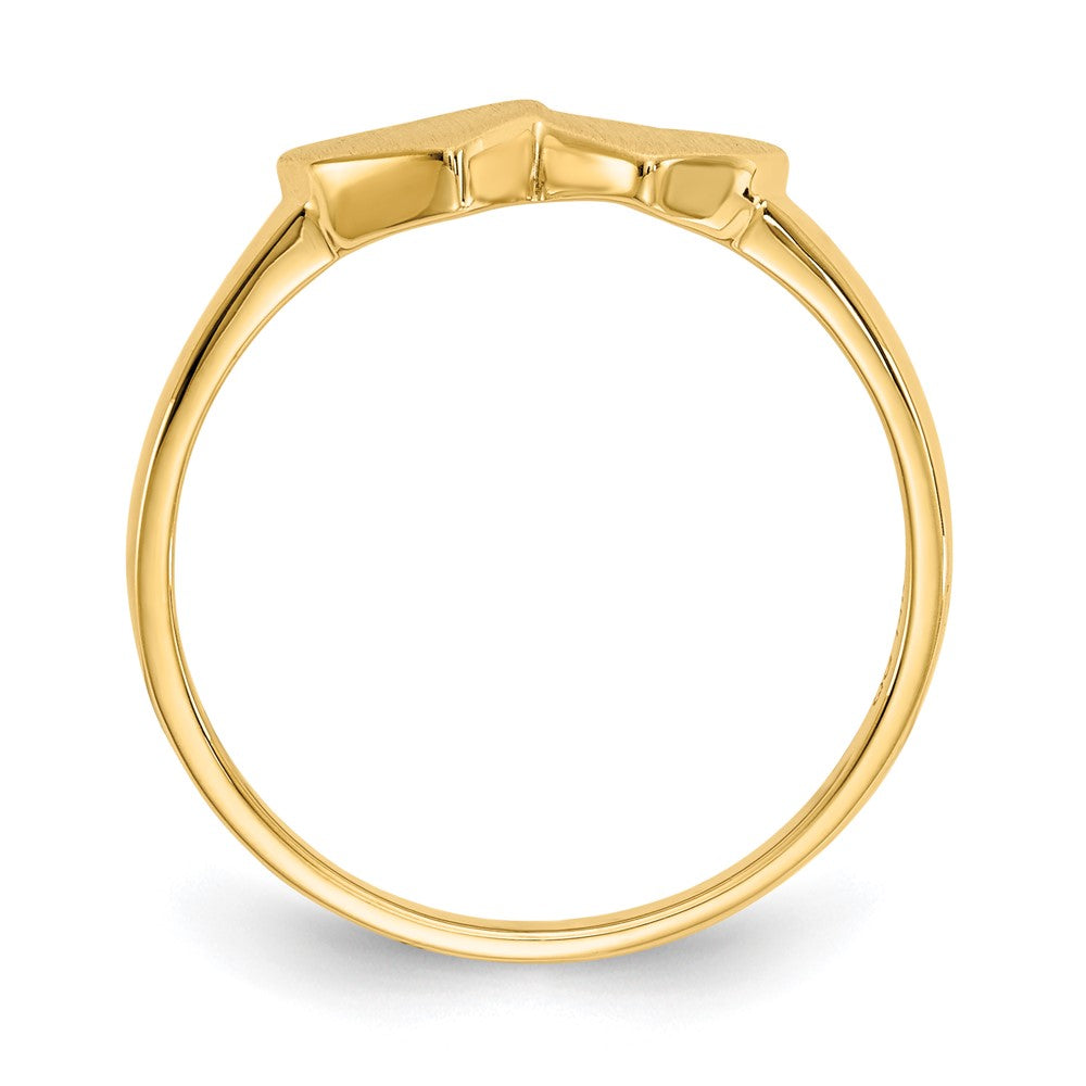 14k 5.0x5.5mm Open Back Signet Ring