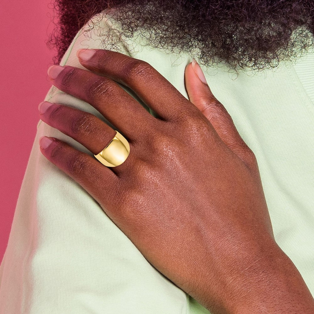 14k Polished Dome Ring