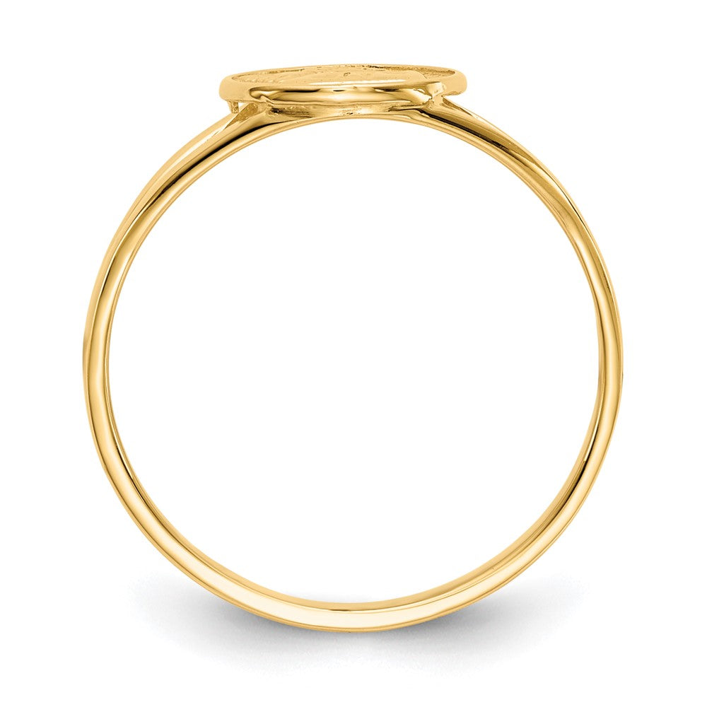 14k Polished Angel Ring