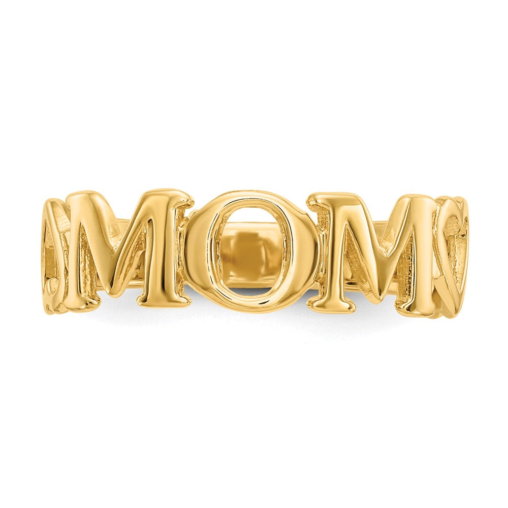 14k Polished Mom Ring