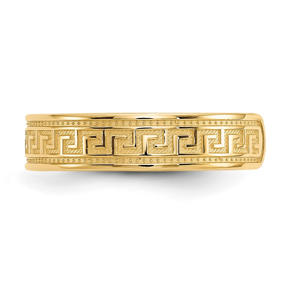 14k Greek Key Toe Ring