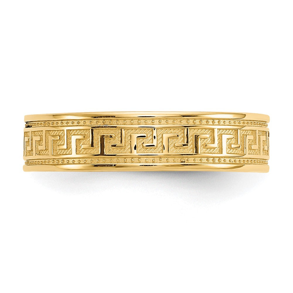 14k Greek Key Toe Ring