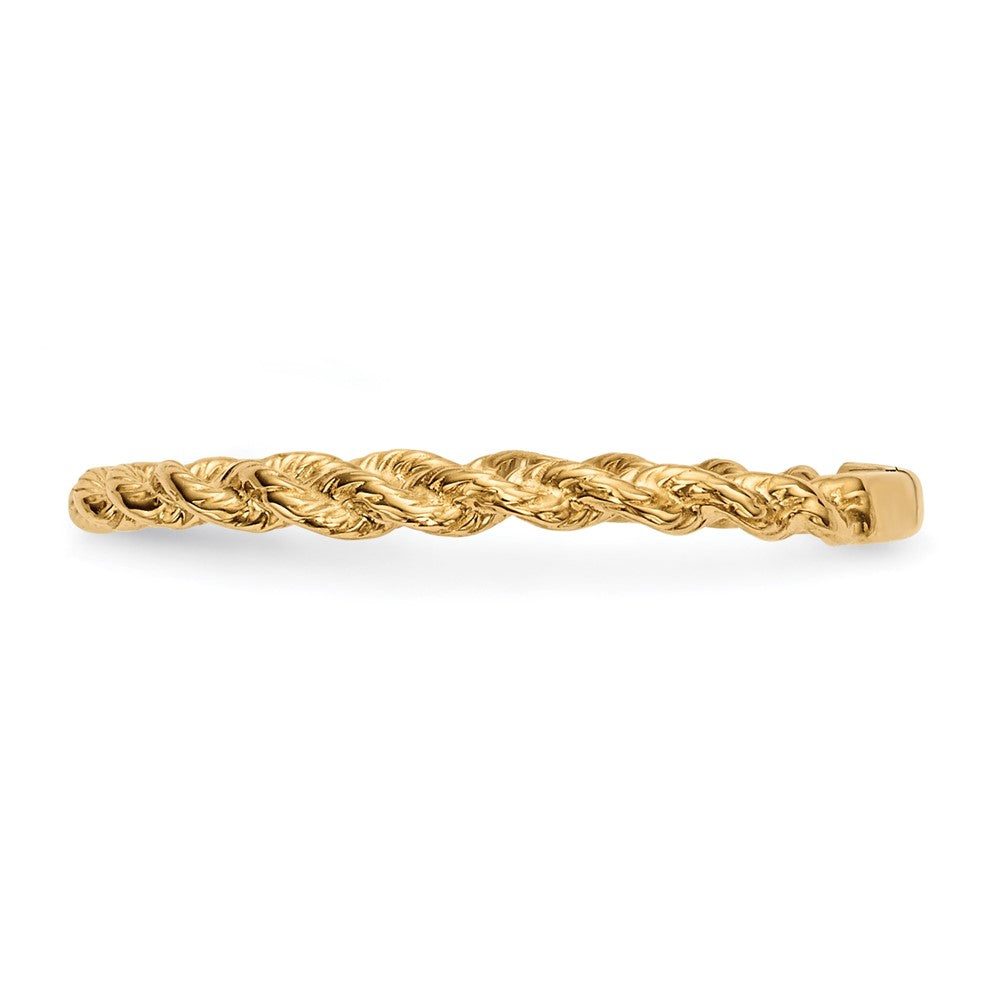 14k Polished Twisted Rope Ring
