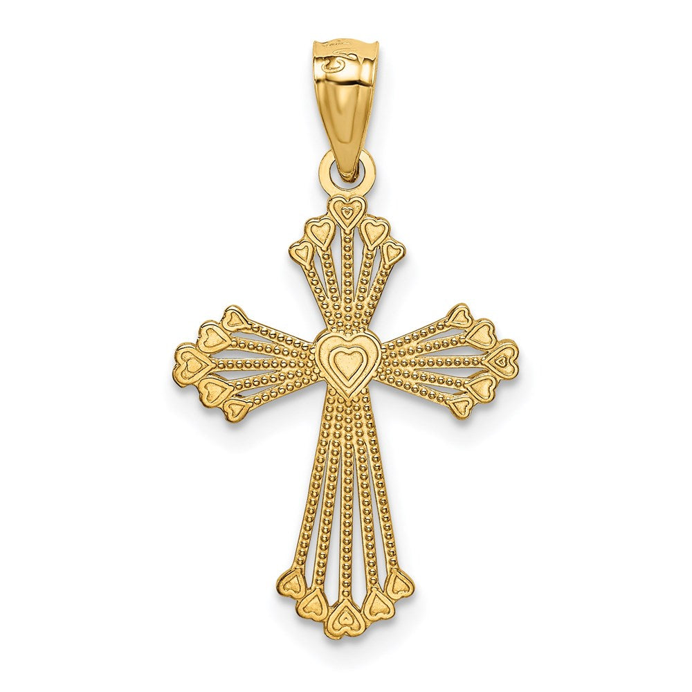 14k Passion Cross Pendant