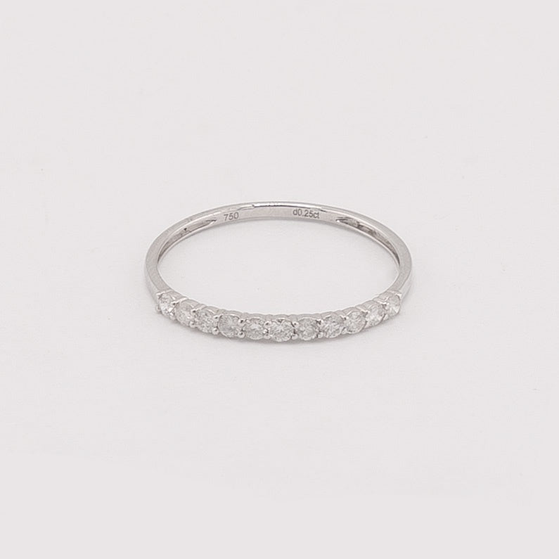 18KT White Gold 0.25 CTW Diamond Ring [A0B7 - K7H00]