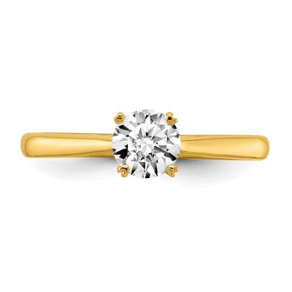 True Origin 14K 1/2 carat Lab Grown Diamond VS/SI  D E F  Round Solitare Engagement Ring