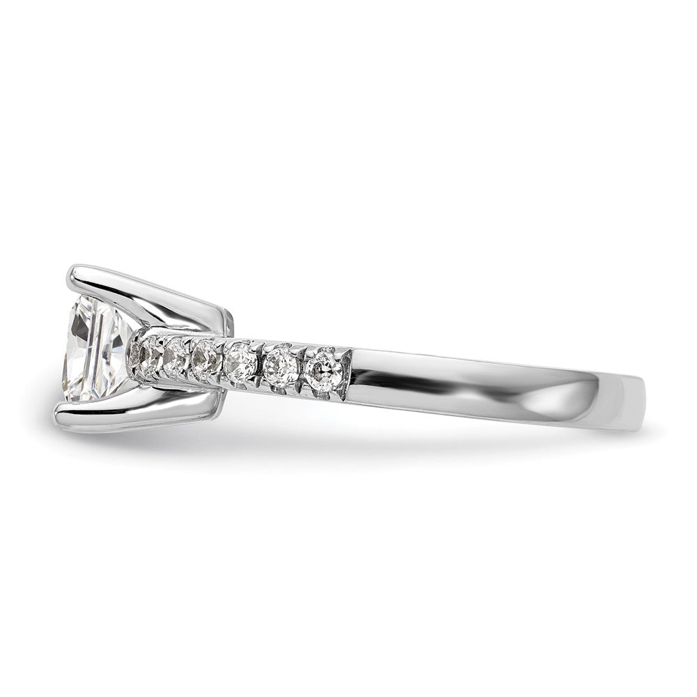14K White Gold Lab Grown VS/SI FGH Dia Semi-Mount Engagement Ring