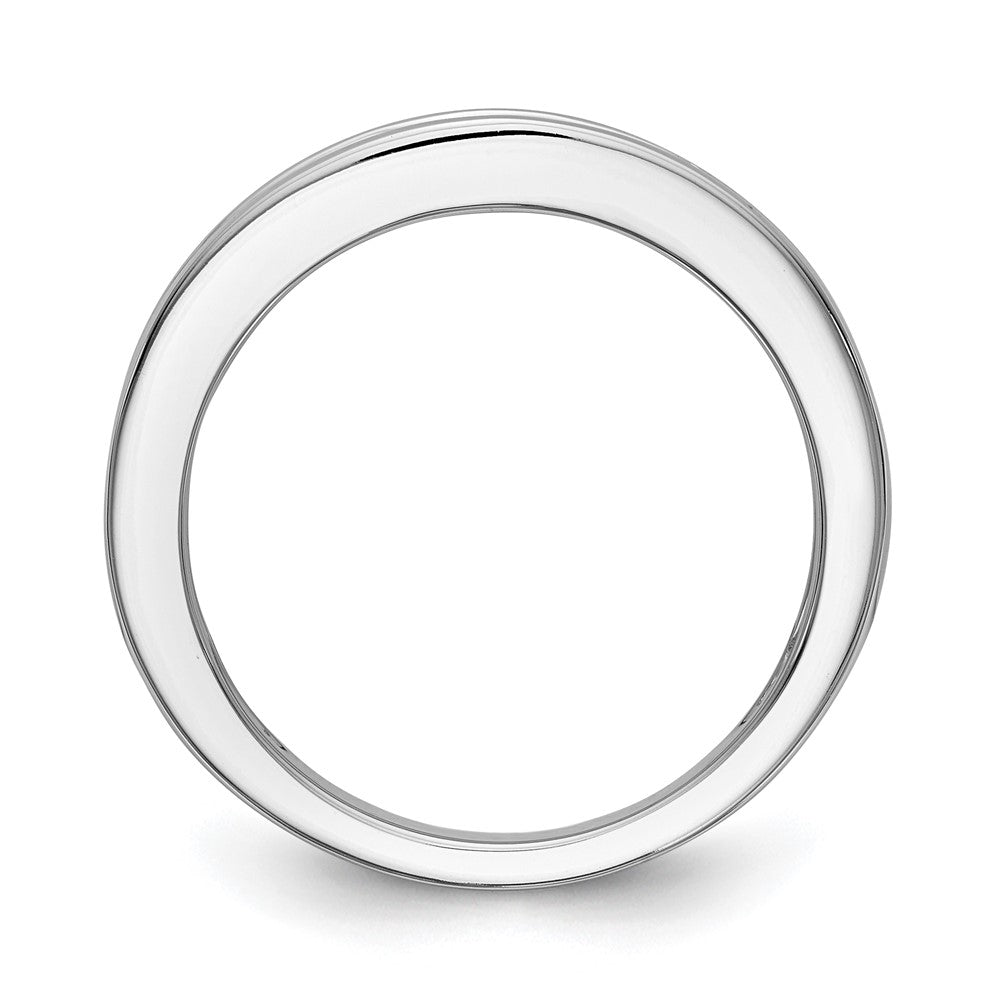 14K White Gold Lab Grown Diamond VS/SI FGH Wedding Band