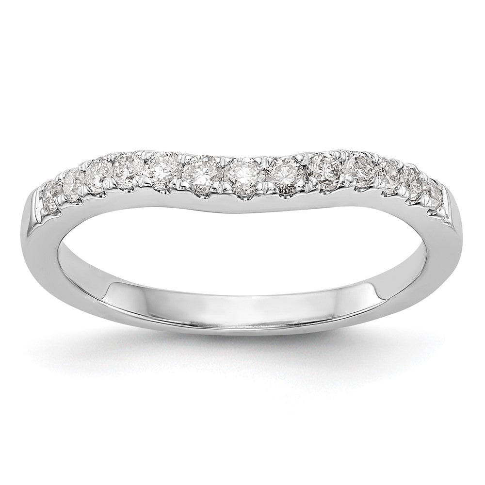 14K White Gold Lab Grown Diamond VS/SI FGH Wedding Band