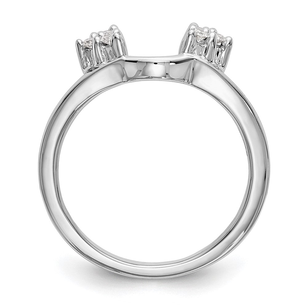 14K White Lab Grown Diamond VS/SI FGH Wrap