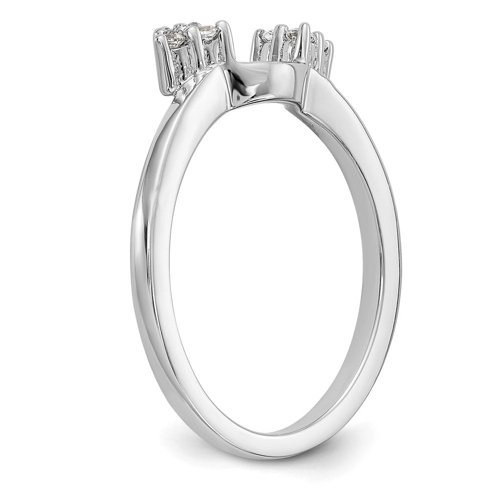 14K White Lab Grown Diamond VS/SI FGH Wrap
