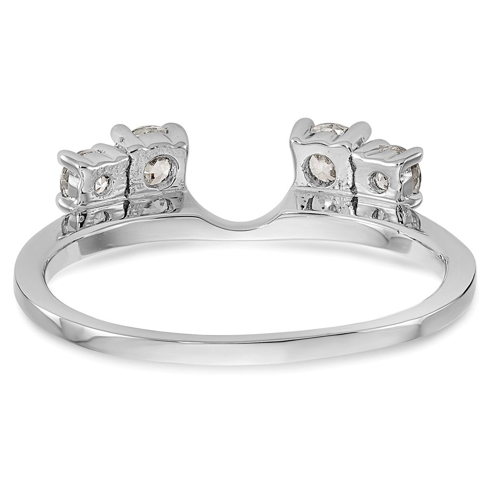 14K White Gold Lab Grown Diamond VS/SI FGH Wrap