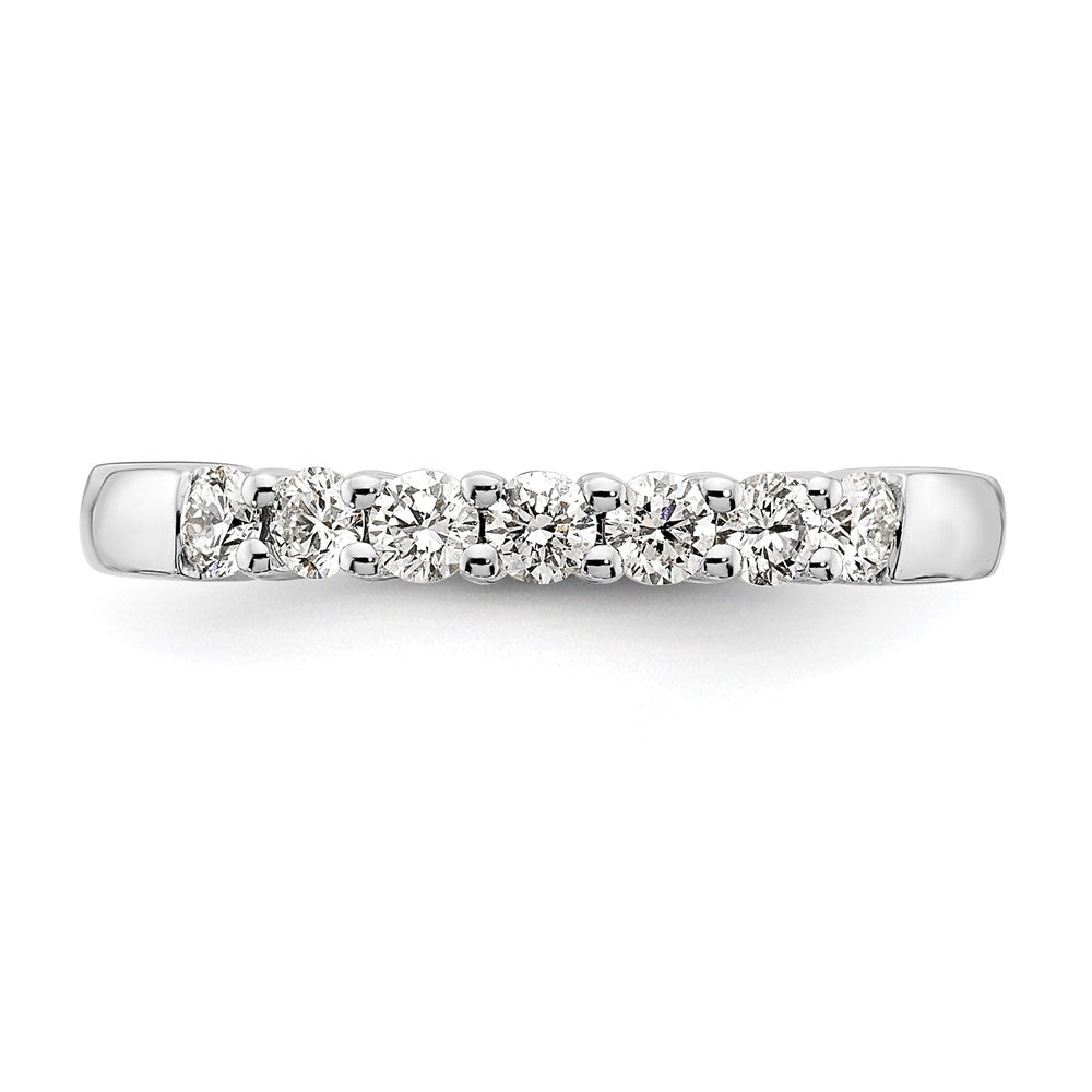 14K White Gold Lab Grown Diamond VS/SI FGH 7-Stone Band