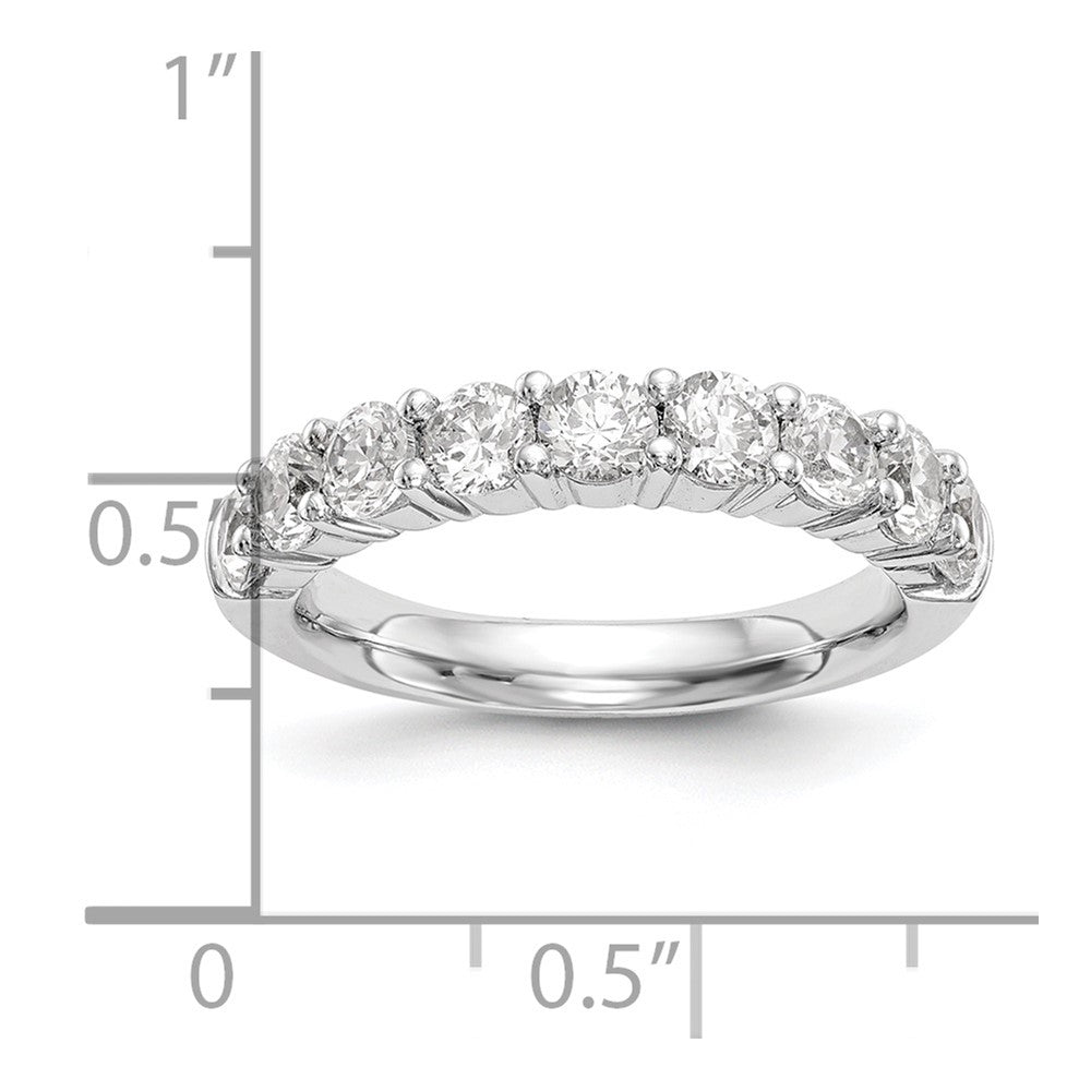 14K White Gold Lab Grown Diamond VS/SI FGH 9-Stone Band
