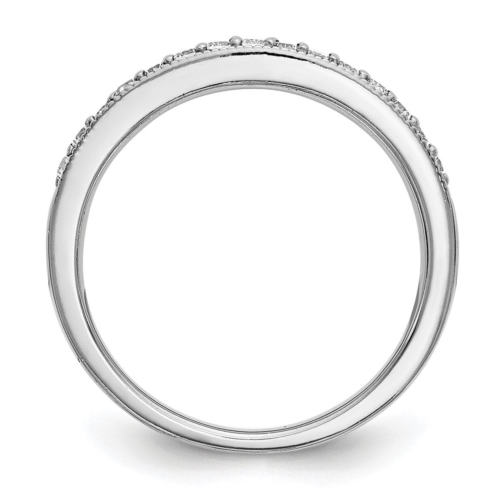 14K White Gold Lab Grown VS/SI FGH Dia Band