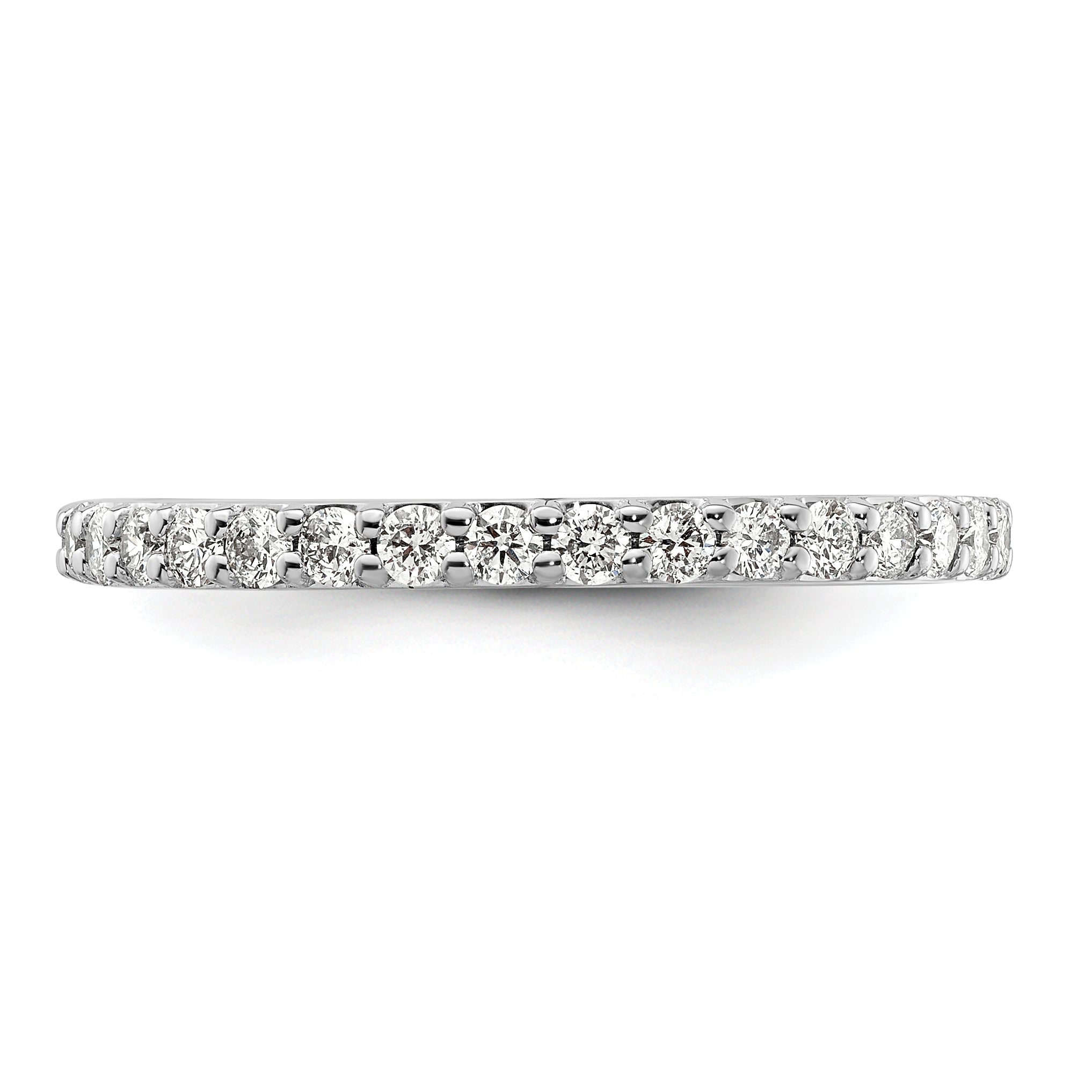 14k White Gold 1/3 carat Lab Grown Diamond VS/SI+ G+ Complete Band