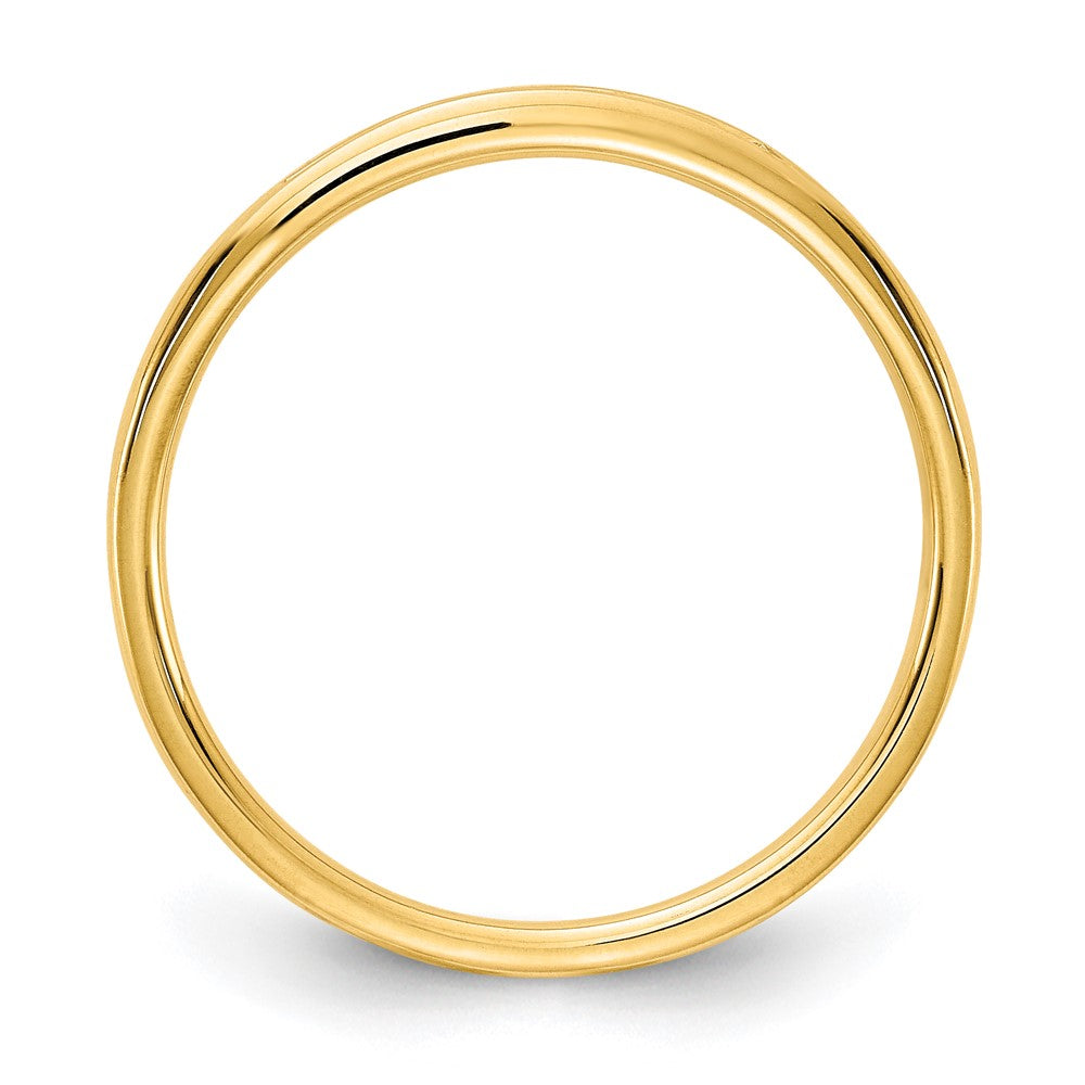 14ky Lab Grown Diamond VS DEF 1/10ct Channel Band