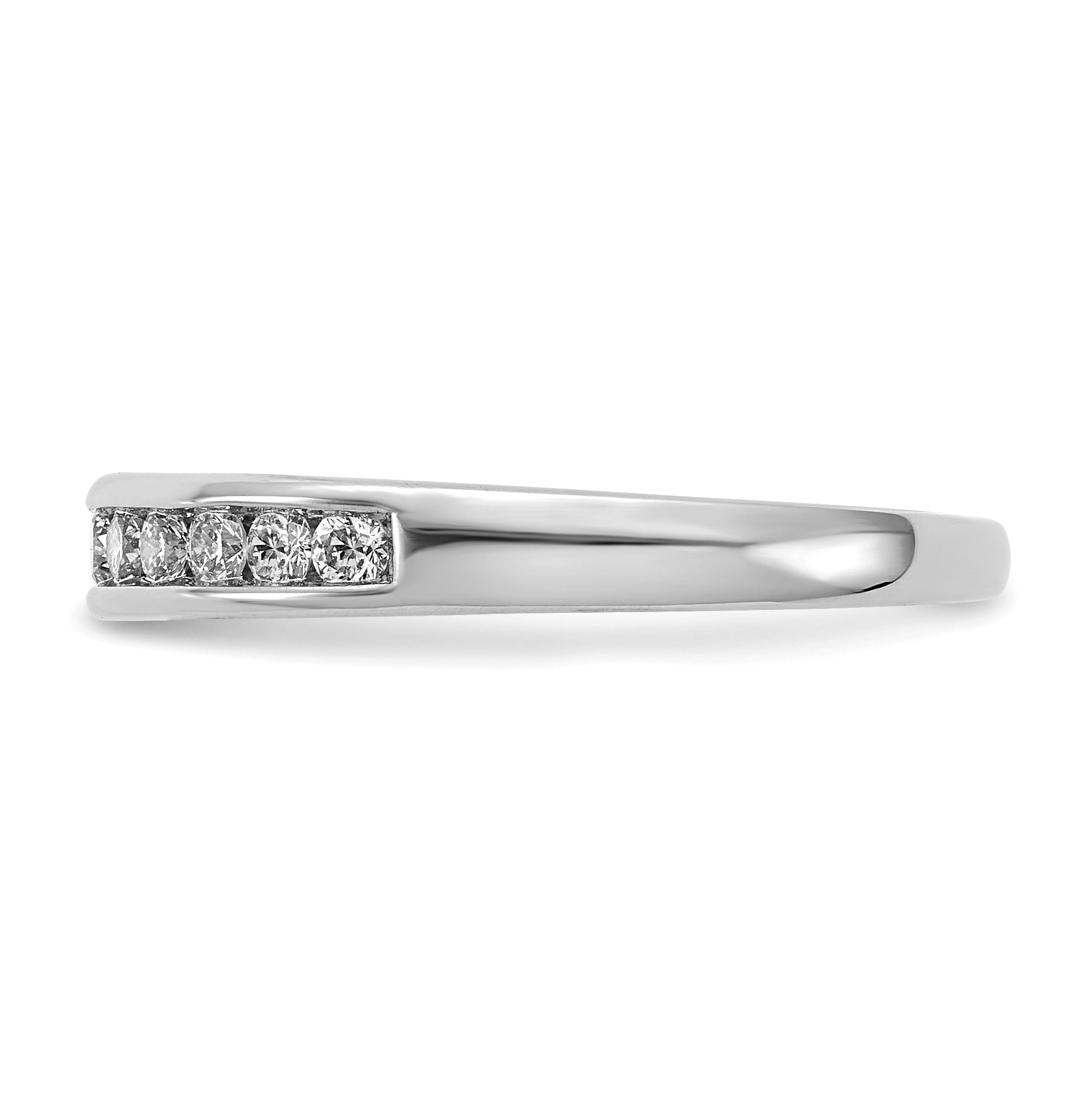 14k 1/5 carat Lab Grown Diamond VS/SI+ G+ Complete Channel Set Band