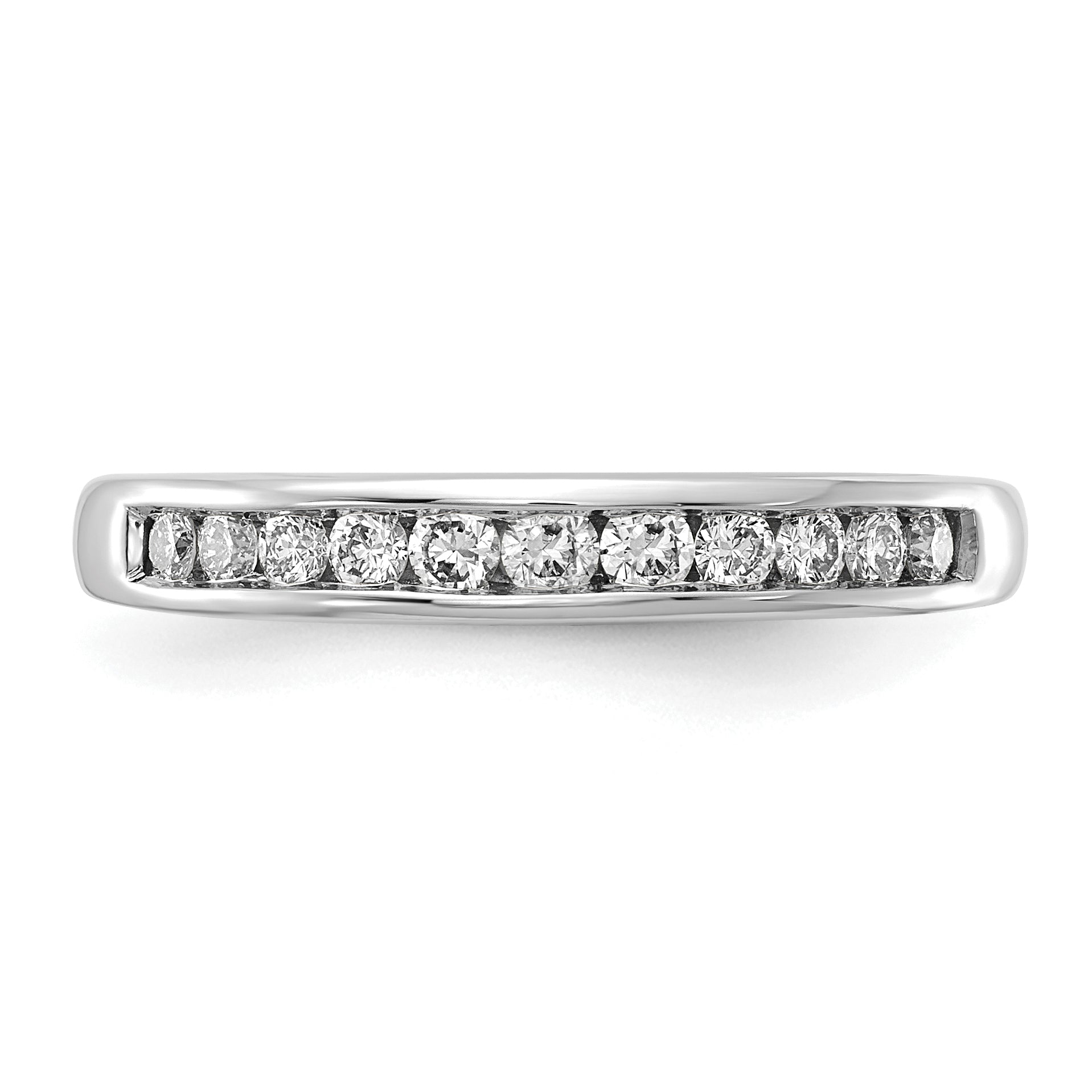 14k 1/5 carat Lab Grown Diamond VS/SI+ G+ Complete Channel Set Band