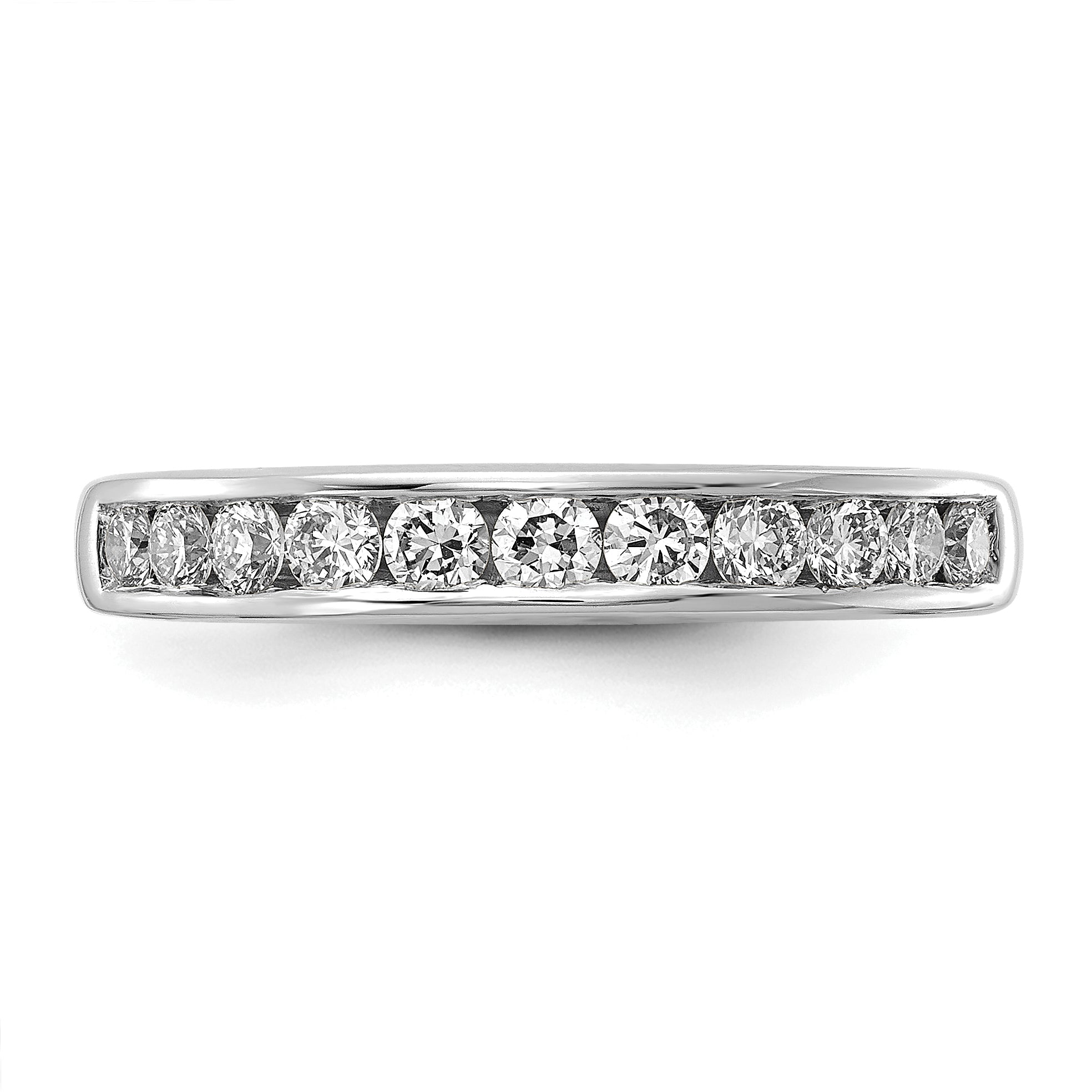 14k 1/5 carat Lab Grown Diamond VS/SI+ G+ Complete Channel Set Band