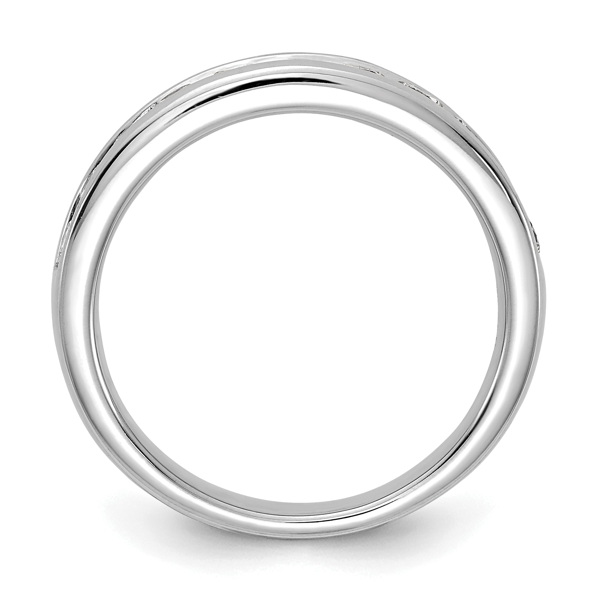 14k 1/5 carat Lab Grown Diamond VS/SI+ G+ Complete Channel Set Band