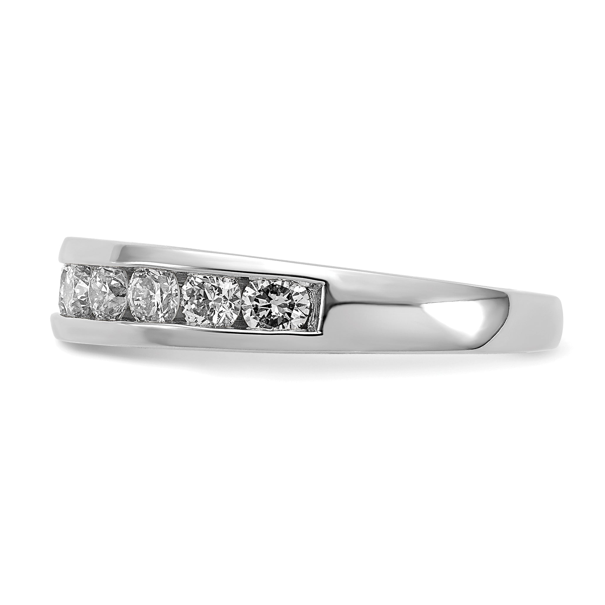 14k 1/5 carat Lab Grown Diamond VS/SI+ G+ Complete Channel Set Band