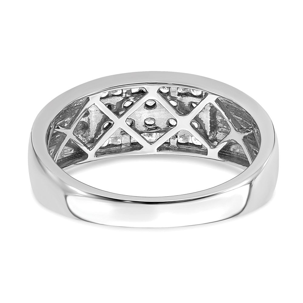10K White Gold Lab Grown Diamond VS/SI FGH Men's Ring