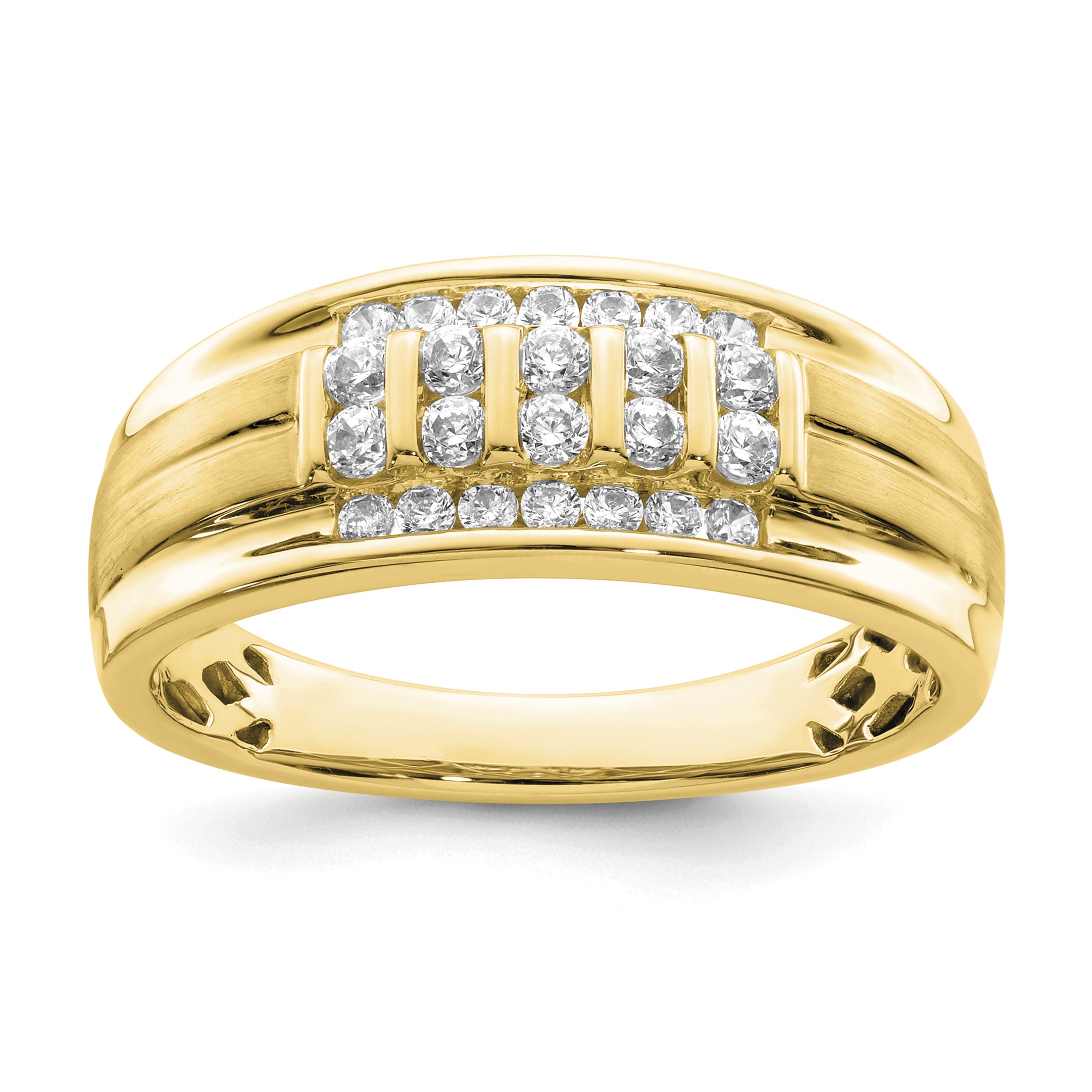 IBGoodman 10k 1/2 carat Lab Grown Diamond VS/SI+ G+ Complete Men's Ring