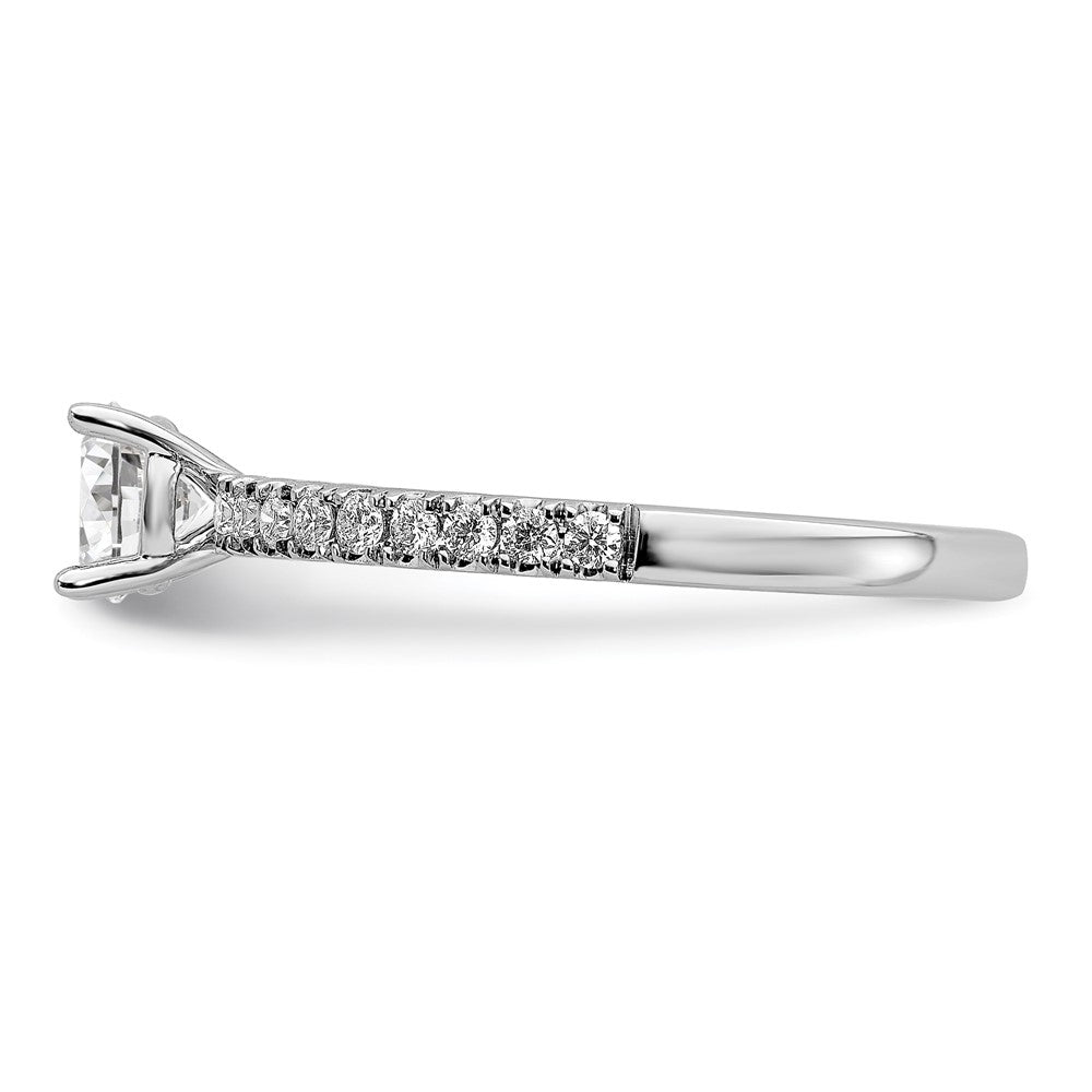 14K White Gold Lab Grown Diamond VS/SI FGH Complete Eng Ring
