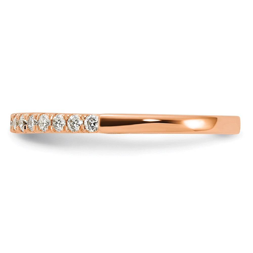 14K Rose Gold Lab Grown Diamond VS/SI FGH Wedding Band