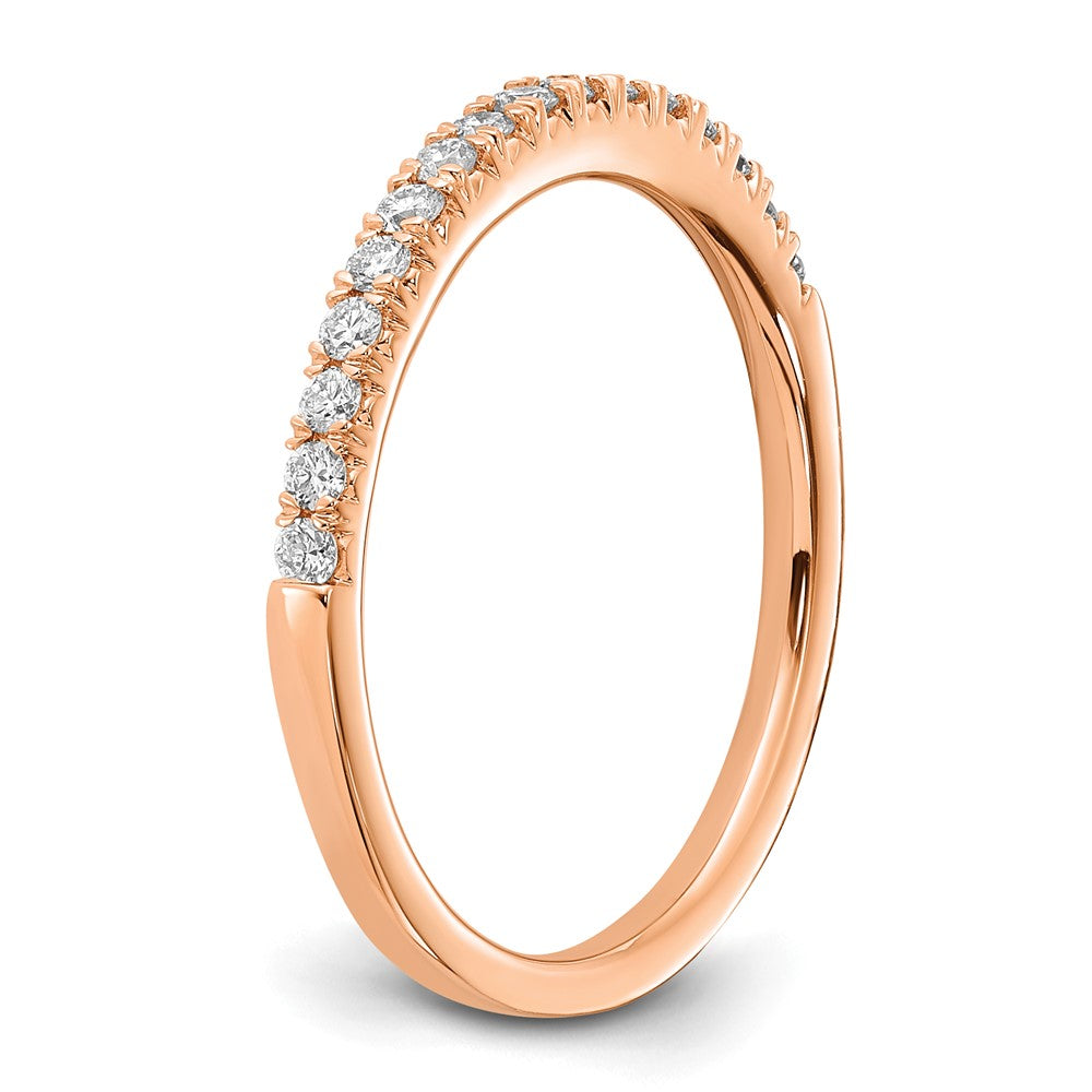 14K Rose Gold Lab Grown Diamond VS/SI FGH Wedding Band