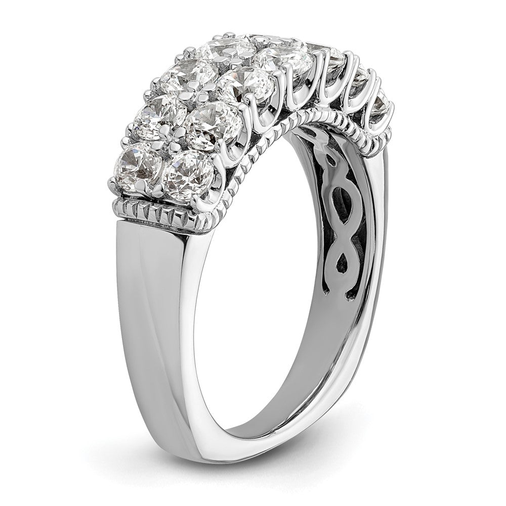 14K White Gold Lab Grown Diamond VS/SI FGH Band