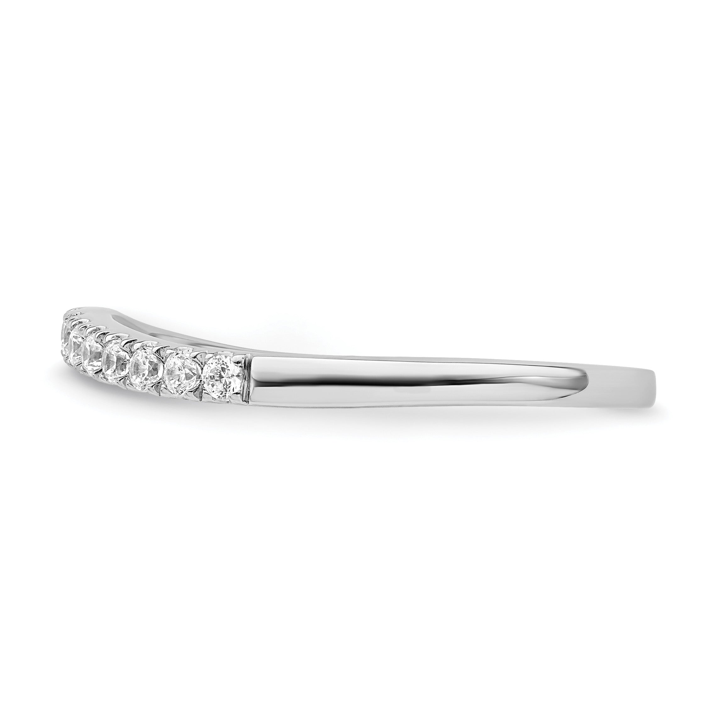 14k White Gold 1/2 carat Lab Grown Diamond VS/SI+ G+ Complete Set of Two Wedding Bands