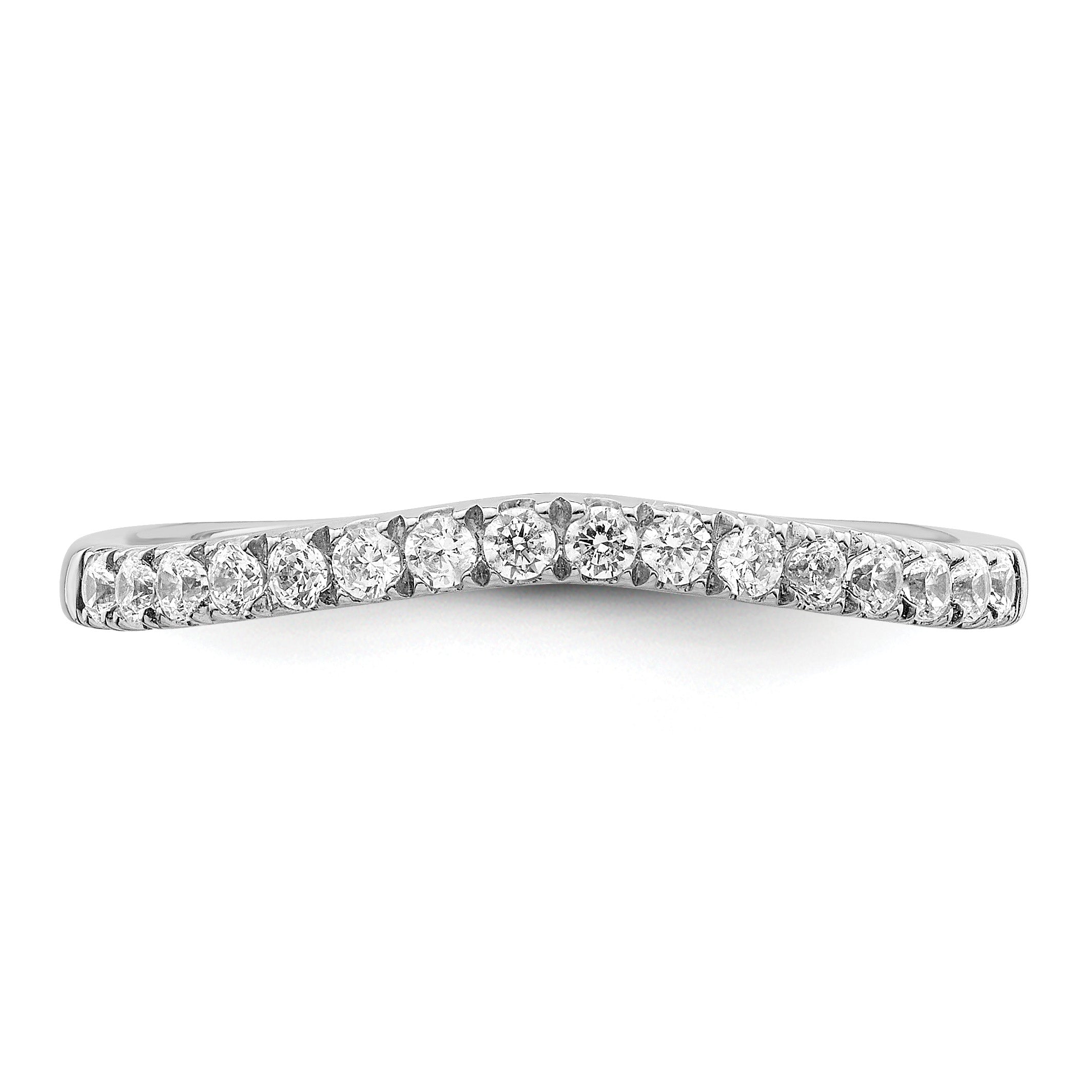14k White Gold 1/2 carat Lab Grown Diamond VS/SI+ G+ Complete Set of Two Wedding Bands