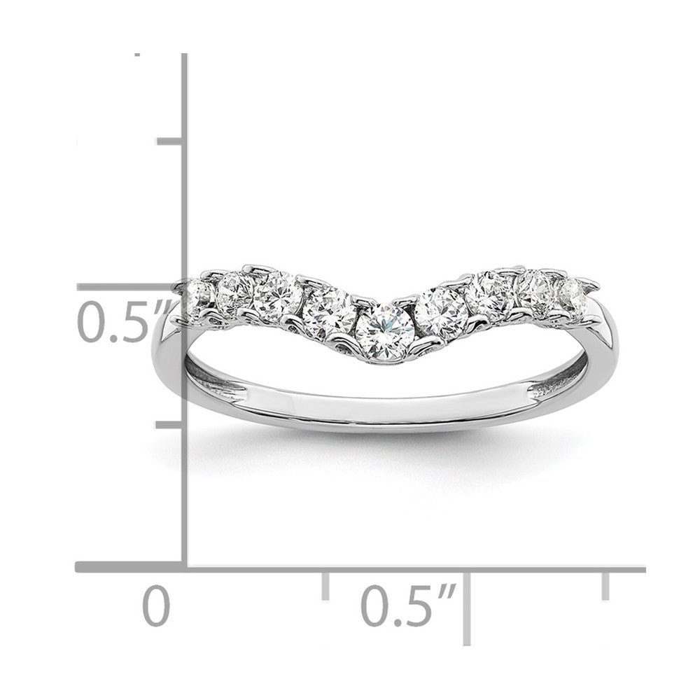 14K White Gold Lab Grown Diamond VS/SI FGH Band