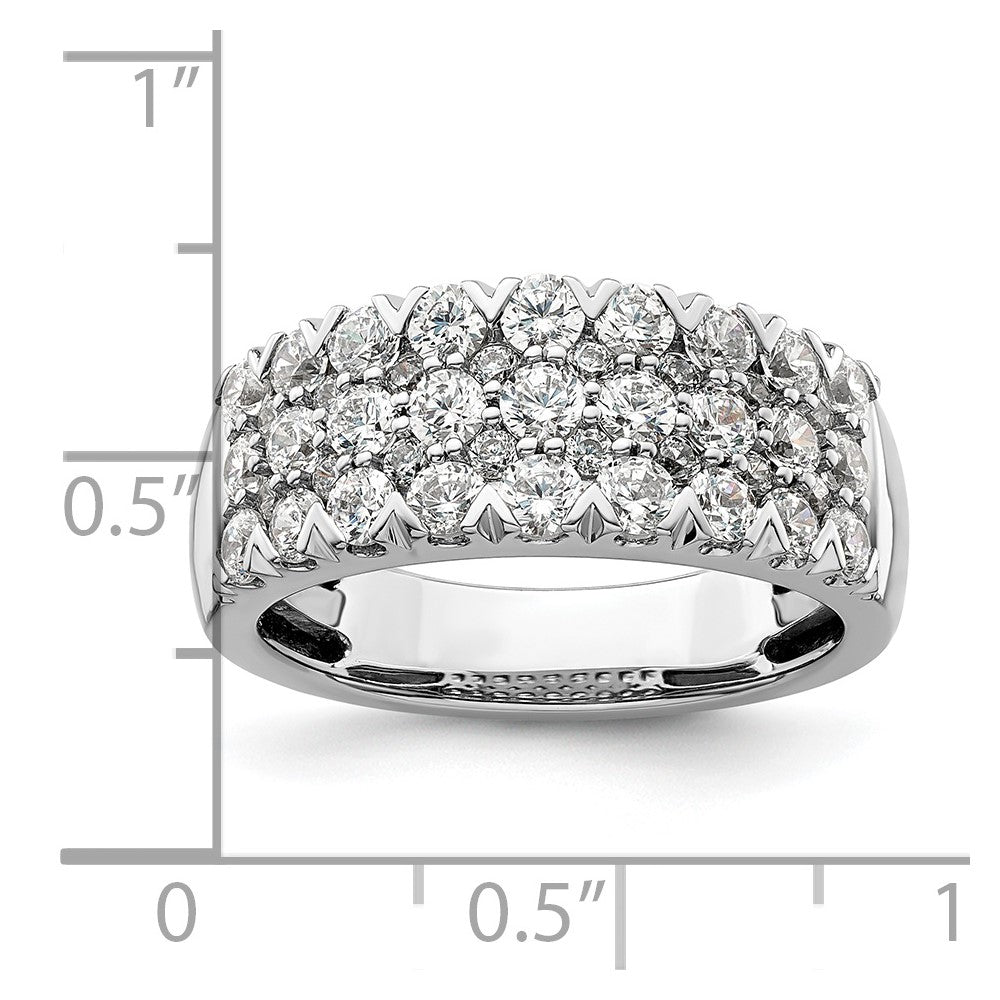 14K White Gold Lab Grown Diamond VS/SI FGH Band