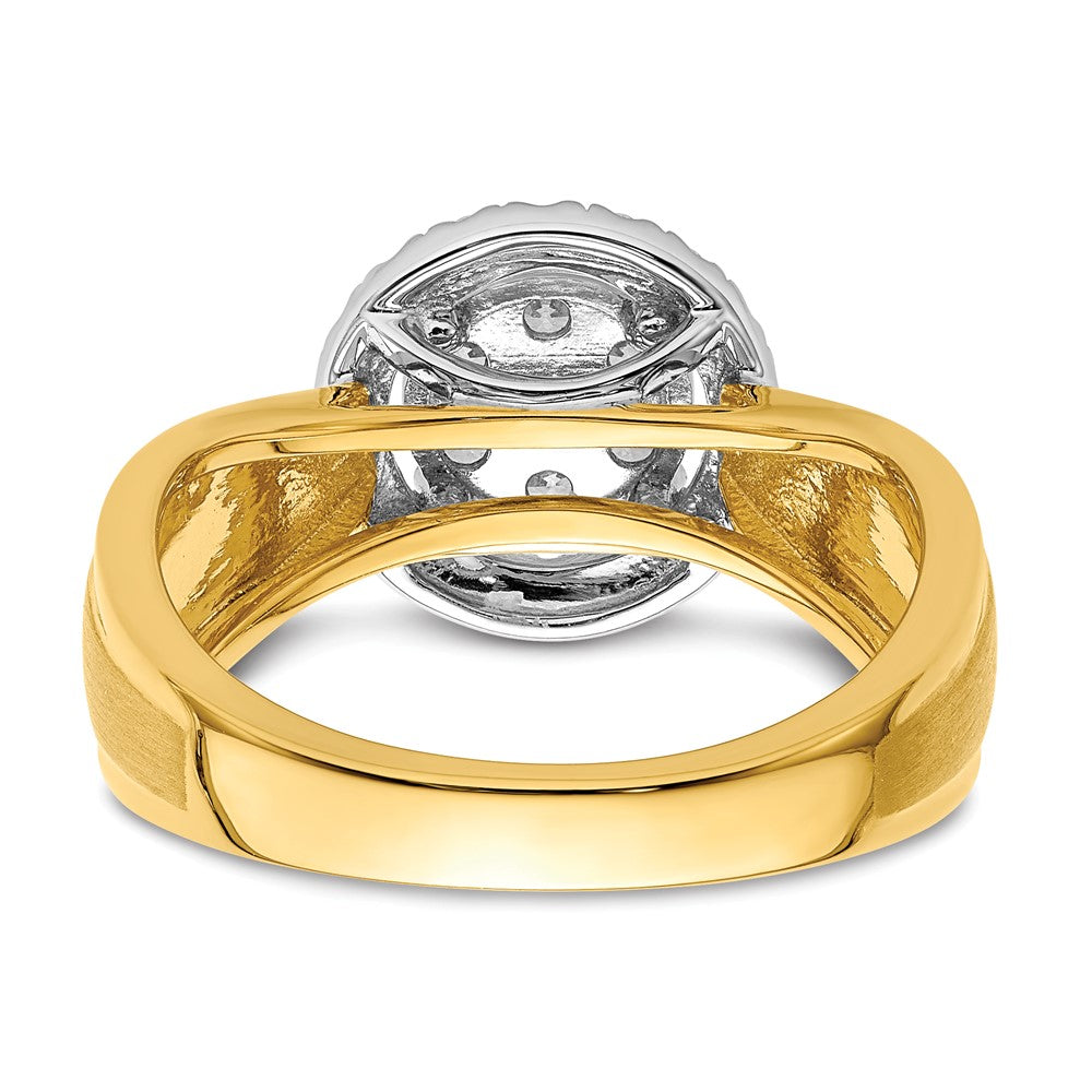 14K Two-Tone Lab Grown Diamond VS/SI FGH Cluster Ring