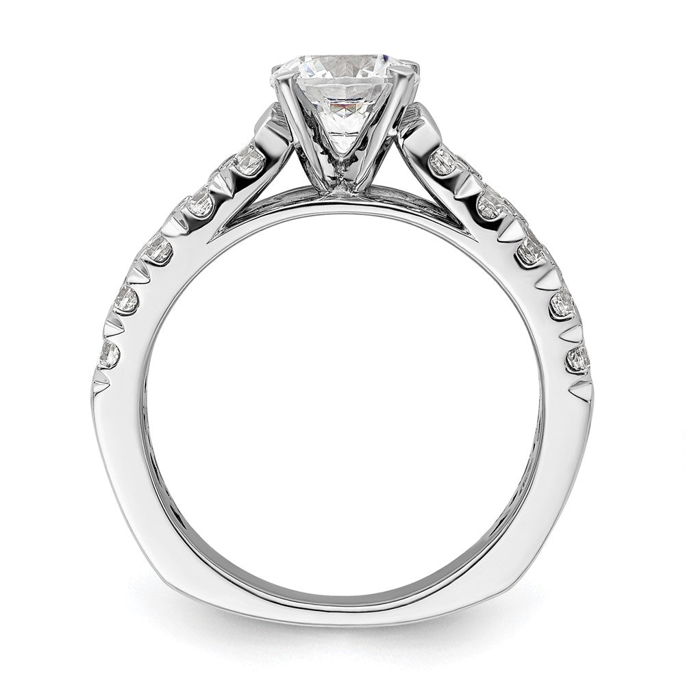 14K White Gold Lab Grown Diamond VS/SI FGH Semi-mount Engagement Rin