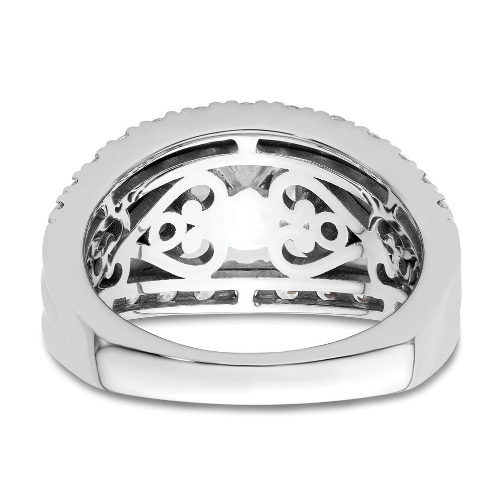 14K White Gold Lab Grown Diamond VS/SI FGH Semi-mount Engagement Rin