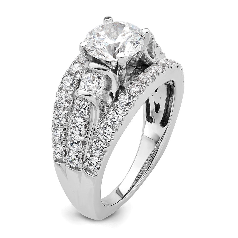 14K White Gold Lab Grown Diamond VS/SI FGH Semi-mount Engagement Rin