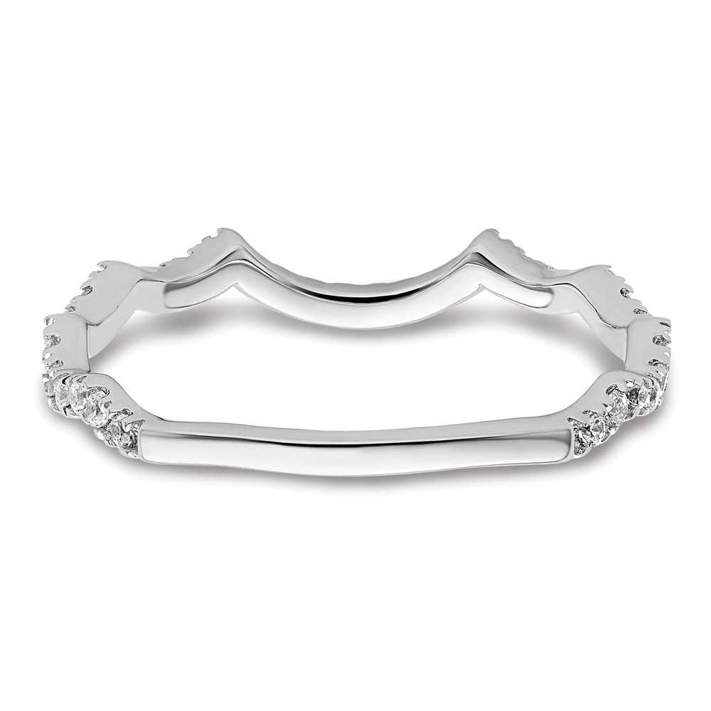 14K White Gold Lab Grown Diamond VS/SI FGH Wedding Band